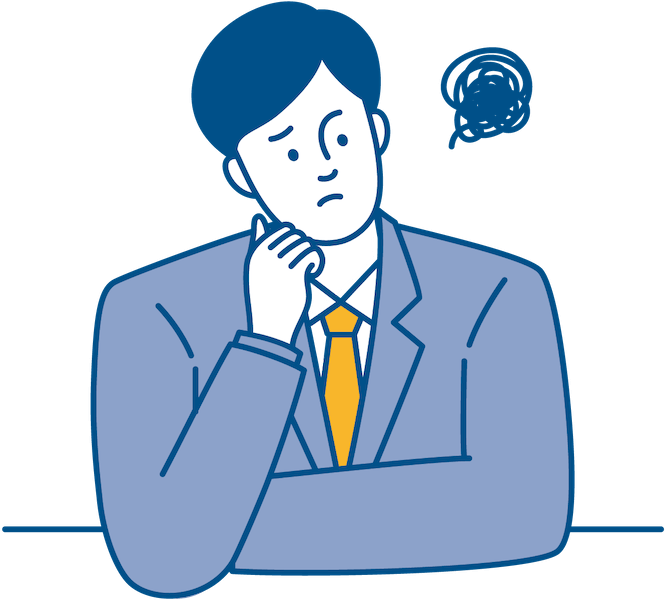 悩む男性