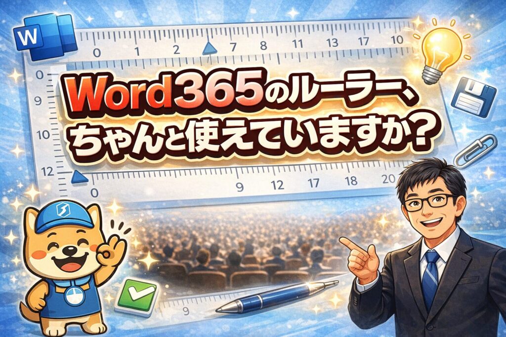 Word 365のルーラー、ちゃんと使えていますか