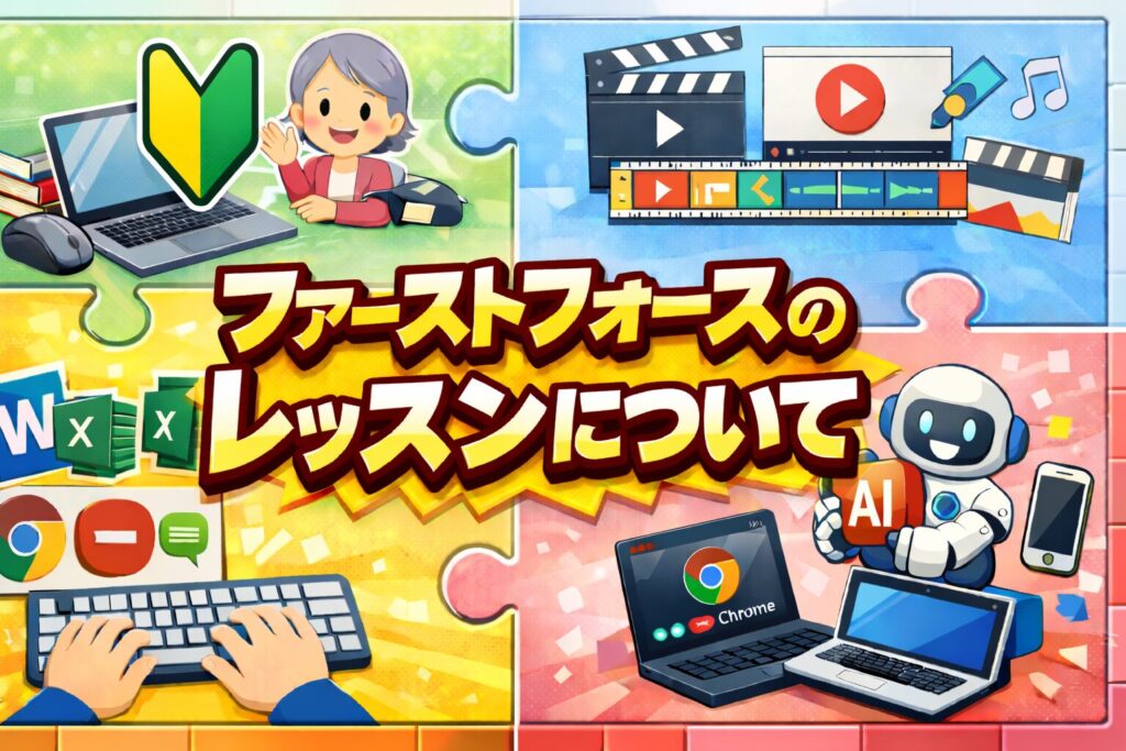 北上のPCレッスン　ファーストフォースのレッスンについて　体験2000円